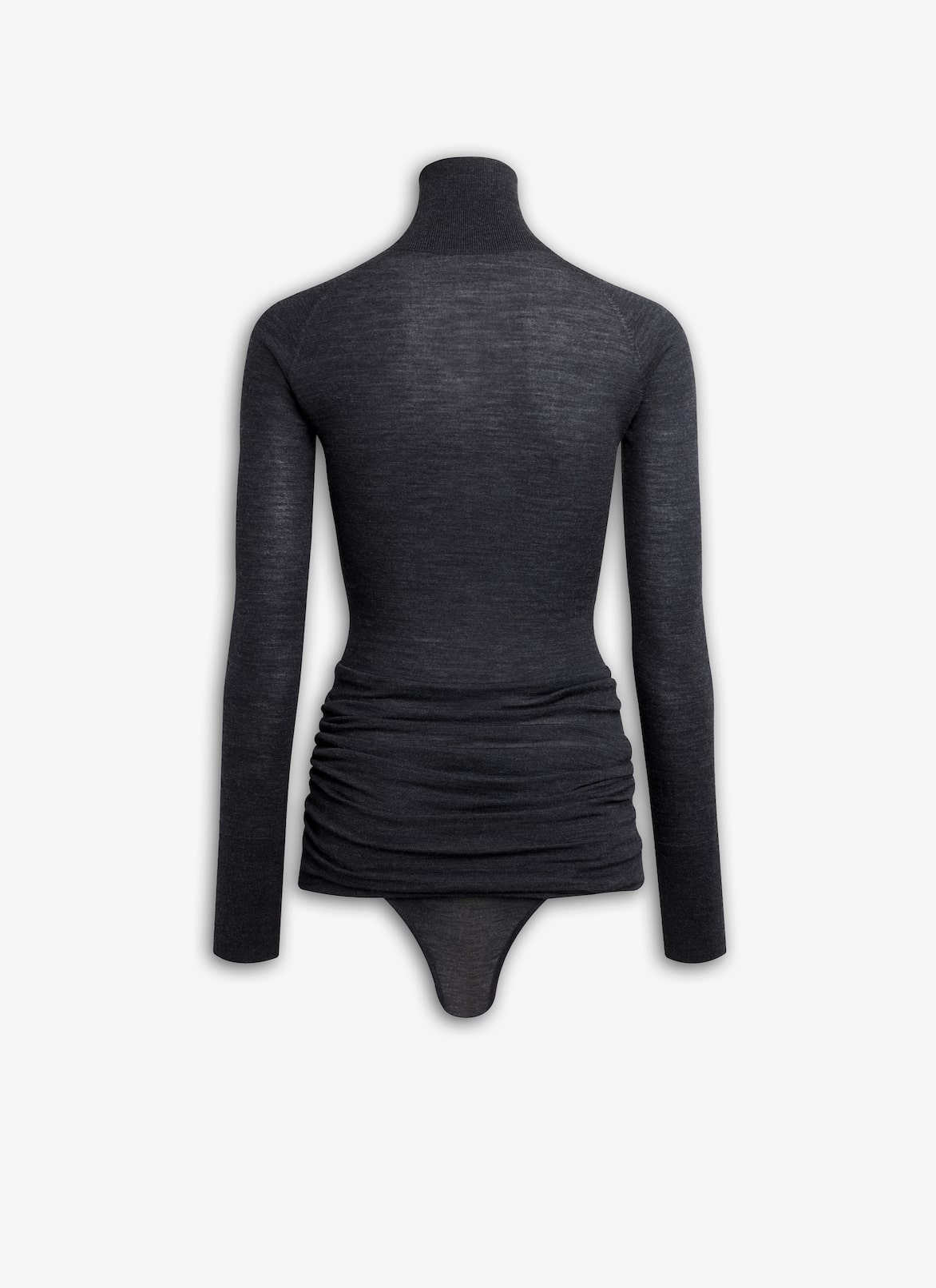 DRAPED KNIT BODY ALAÏA BLACK DRAPED KNIT BODY